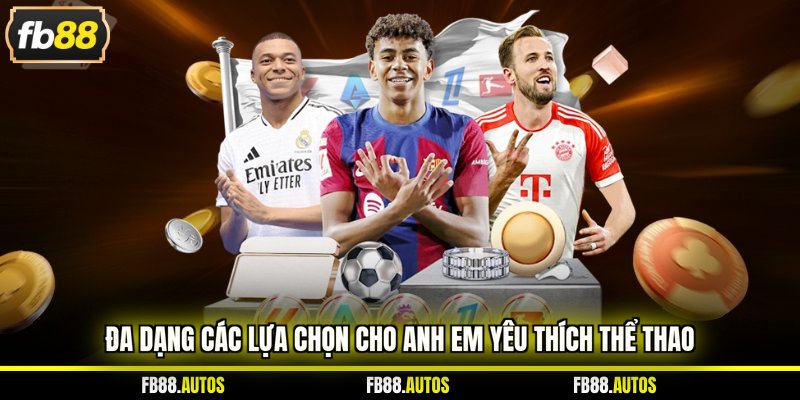 Đa dạng các lựa chọn cho anh em yêu thích thể thao