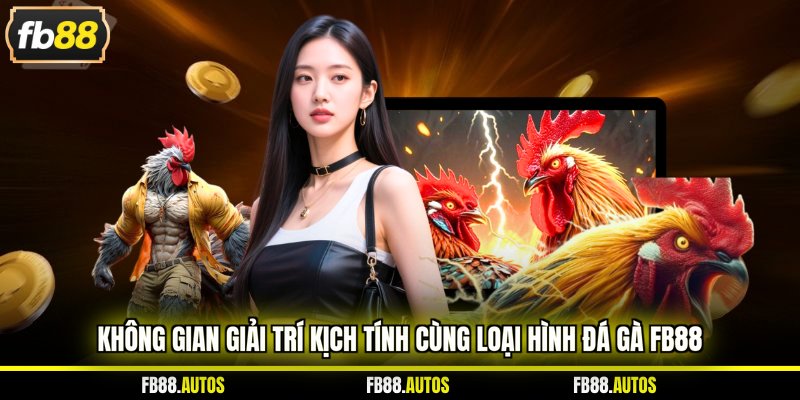 Không gian giải trí kịch tính cùng loại hình đá gà fb88